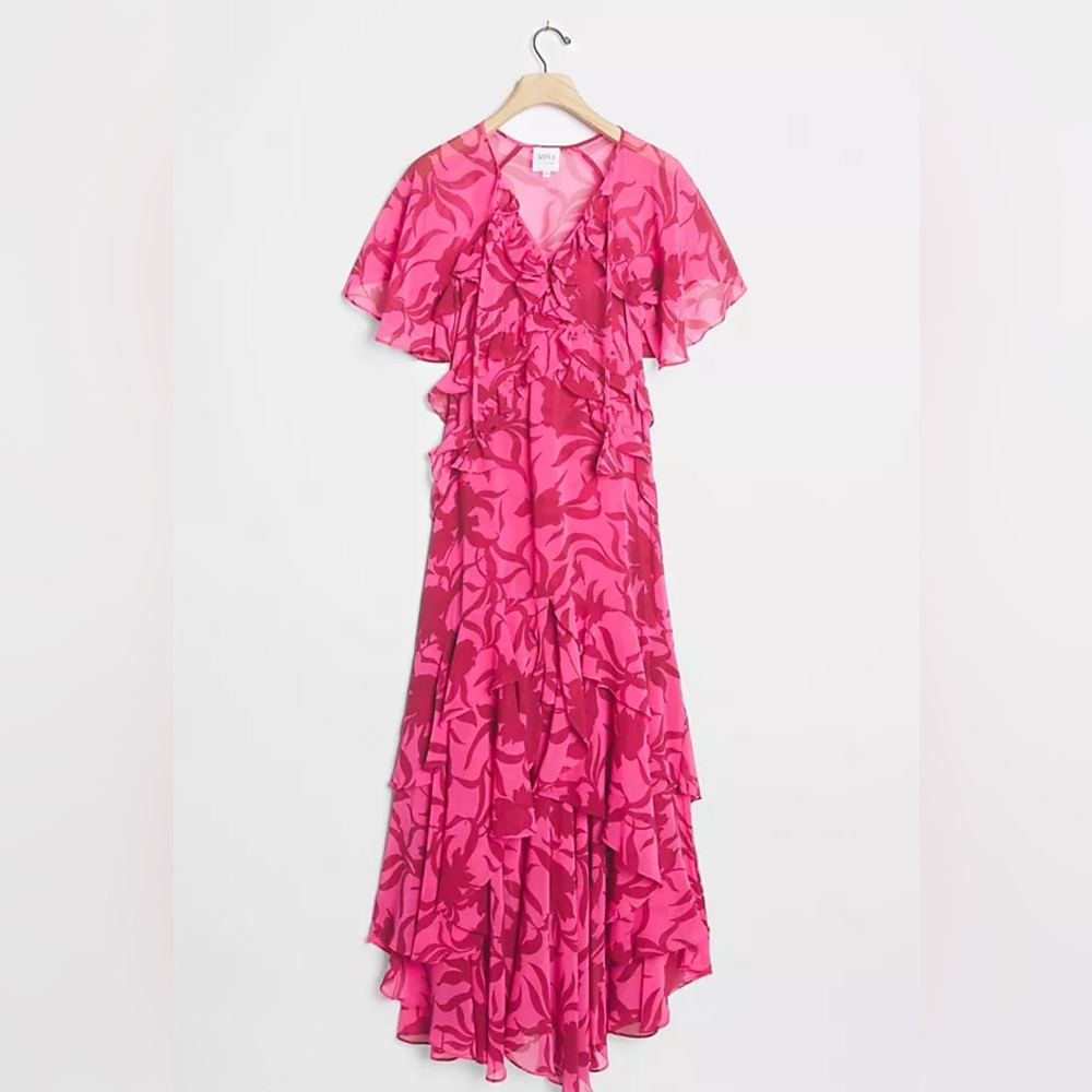 Misa Sabrina Ruffle Dress
